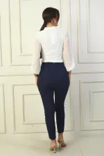 Kadıni Pensli Dar Paça Pantolon