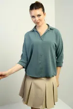 Polo Yaka Truvakar Kol Ayrobin Bluz