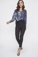 Yüksek Bel Dar Paça En Boy Likra Pantolon