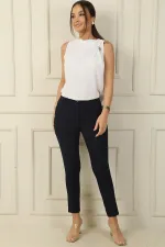 Klasik Yandan Cepli Likra Pantolon