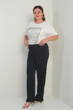 Culotte BB pour femme avec taille élastique et bordure latérale à paillettes