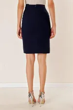 Kadın İthal Krep Küp Etek