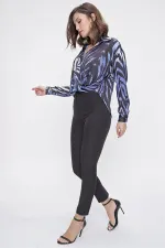 Yüksek Bel Dar Paça En Boy Likra Pantolon