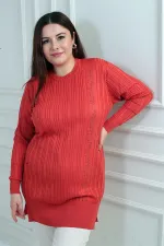 Tunique grande taille pour femme avec détail de pierre sur le côté