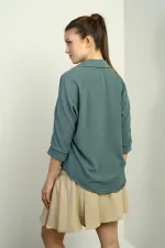 Polo Yaka Truvakar Kol Ayrobin Bluz