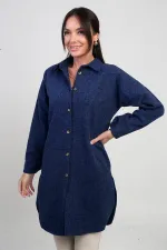 Tunique à fente latérale pour femme