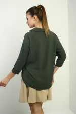 Polo Yaka Truvakar Kol Ayrobin Bluz