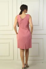 V-Neck Classic Crop Dress