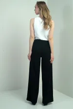 Kadın Yüksek Bel Scuba Krep Palazzo Pantolon