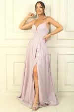 Strappy, Lined, Glittery Long Evening Dress