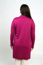 Tunique/blouse grande taille pour femme avec fermeture éclair latérale