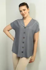 Women's Shawl Collar Oversize Shirt