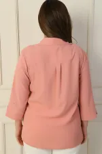 Polo Yaka Çeyrek Kol B.B. Bluz