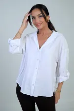 Women's Fold-Up Sleeve Lyocell Shirt