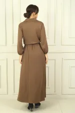 Ensemble 2 pièces Osyho : veste zippée sur le devant et jupe longue à taille élastique pour femme