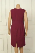 Kalın Askılı Astarlı Krep Kısa Elbise