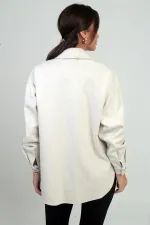 Chemise à poches boutonnées pour femme