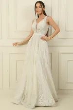 Simli Hayalet Tül Prenses Abiye