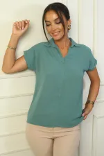 Chemisier Ayrobin à col polo et manches doubles