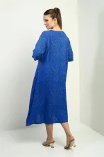 Robe oversize à motif châle pour femme avec poches