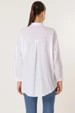 Kolyeli Oversize Tunik Gömlek