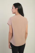 Kadın Şal Yaka Oversize Gömlek