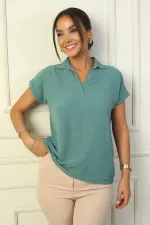 Chemisier Ayrobin à col polo et manches doubles