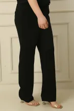 Pantalon grande taille avec taille élastique
