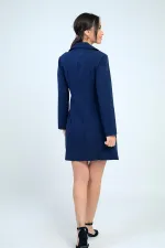 Women's Short Dress with Zipper Detail