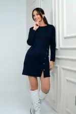 Kadın Çıtçıtlı Kısa Elbise