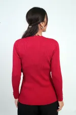 Blouse de sport en maille côtelée pour femme