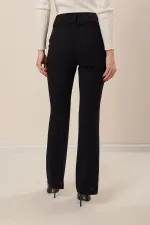 Crepe Trousers with Side Pockets
