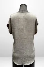 Kadın V Yaka Ayrobin Bluz