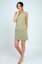 Kadın Fİloto Detaylı Kısa Elbise