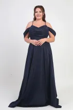 Robe à paillettes grande taille pour femme, à bretelles, laçage au dos, buste drapé, doublée et à armatures.