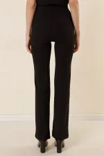 Kadın Yüksek Bel Toparlayıcı Çımalı Palazzo Pantolon