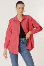 Chemise longue basique oversize