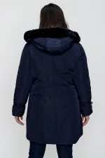 ANORAK DOUBLÉ À CAPUCHE AMOVIBLE GRANDES TAILLES