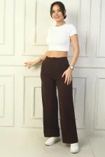 Pantalon Palazzo plissé avec poches pour femme