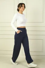 Kadın Beli Lastikli Cepli Palazzo Oysho Pantolon