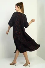 Robe oversize à poches et motif châle pour femme