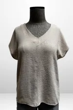 Kadın V Yaka Ayrobin Bluz