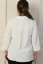 Polo Yaka Cepli Çeyrek Kol B.B. Bluz