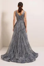 Simli Hayalet Tül Prenses Abiye