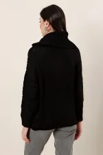 Balıkçı Yaka Modelli Akrilik Kazak