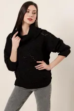 Balıkçı Yaka Modelli Akrilik Kazak