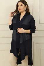 Cardigan combiné en viscose BB Turtle à col châle