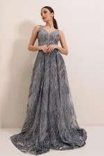 Simli Hayalet Tül Prenses Abiye