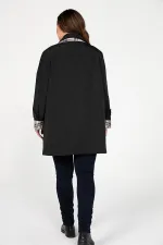 LINED, POCKET, ZIPPERED, SCARF ACCESSORY PLUS SIZE TRENCH COAT, BONDITE COAT