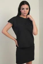 Women's Rose Detailed Lycra Blouse